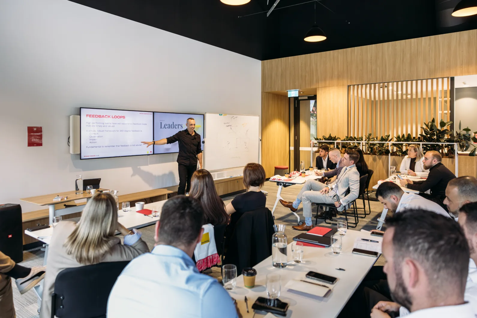 On-site leadership programme workshop in action